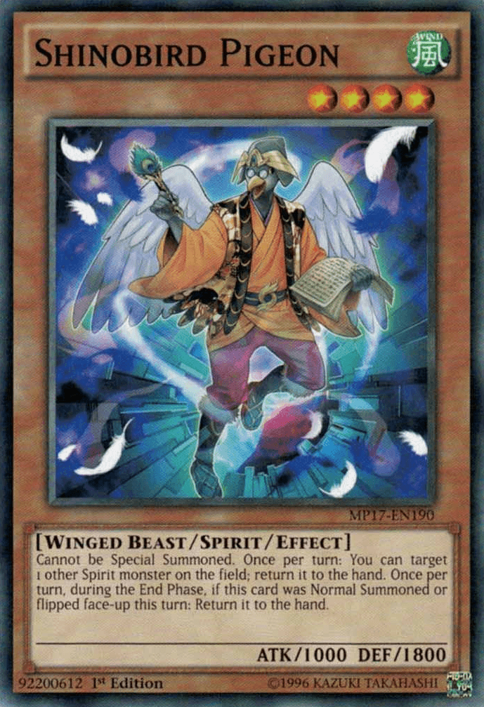 Shinobird Pigeon [MP17-EN190] Common - Josh's Cards