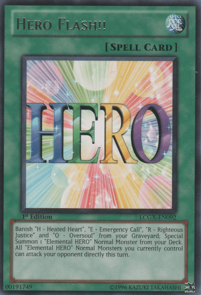 Hero Flash!! [LCGX-EN092] Rare - Josh's Cards