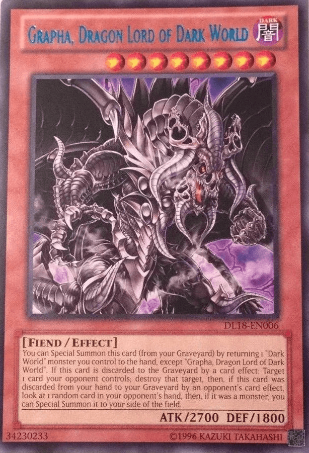 Grapha, Dragon Lord of Dark World (Blue) [DL18-EN006] Rare - Josh's Cards