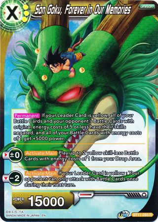 Son Goku, Forever in Our Memories (BT11-093) [Vermilion Bloodline 2nd Edition] Parallel Foil