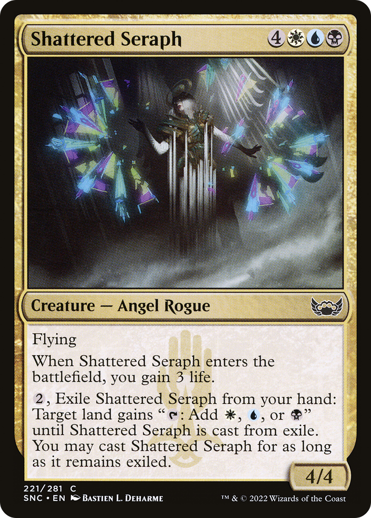 Shattered Seraph (SNC-221) - Streets of New Capenna Foil
