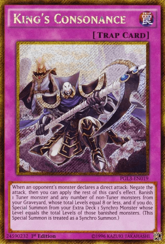 King's Consonance [PGL3-EN019] Gold Secret Rare - Josh's Cards