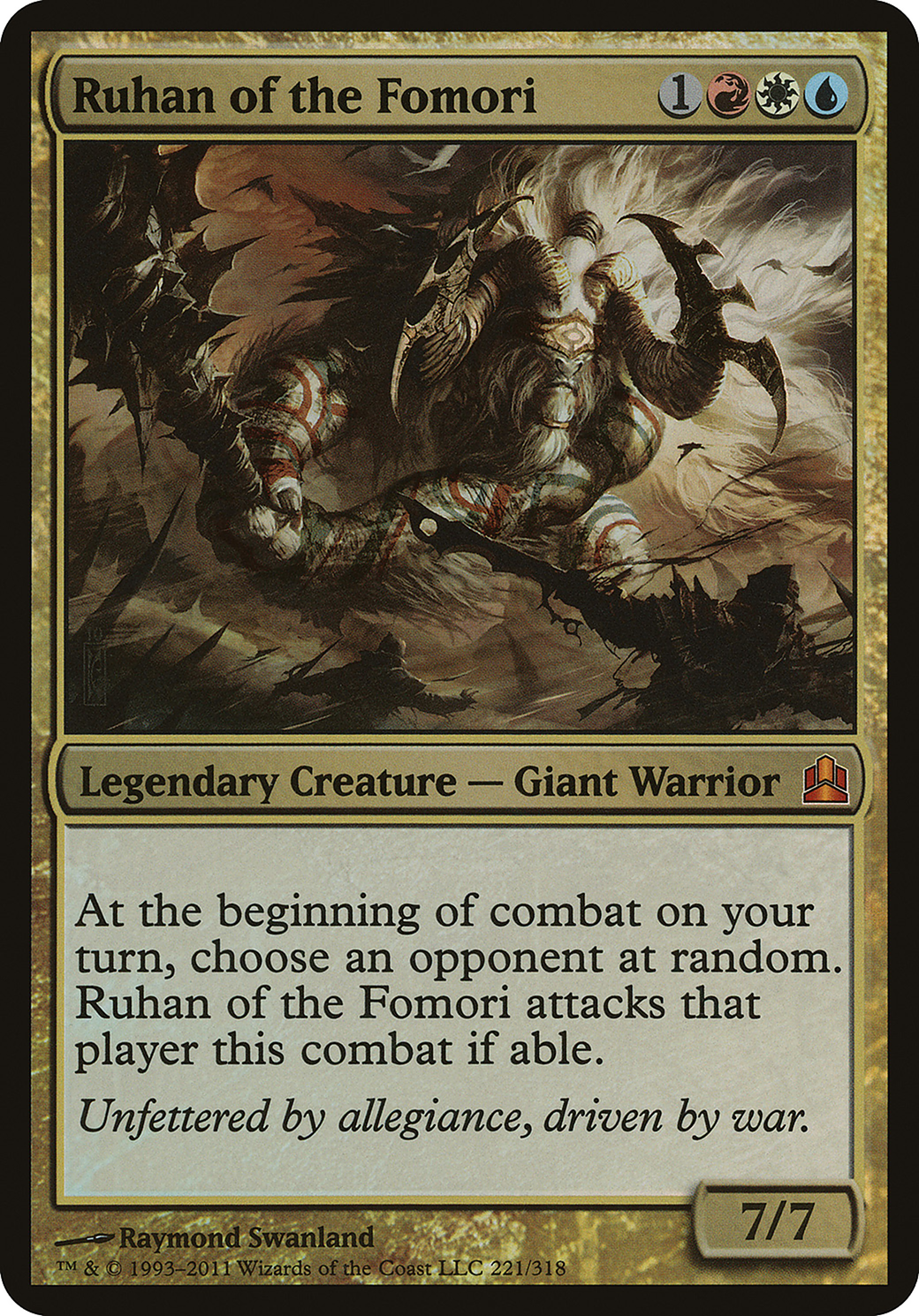 Ruhan of the Fomori (OVER-221) - Commander 2011 Oversized Foil