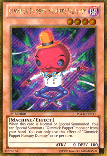 Gimmick Puppet Humpty Dumpty [PGLD-EN011] Gold Secret Rare - Josh's Cards