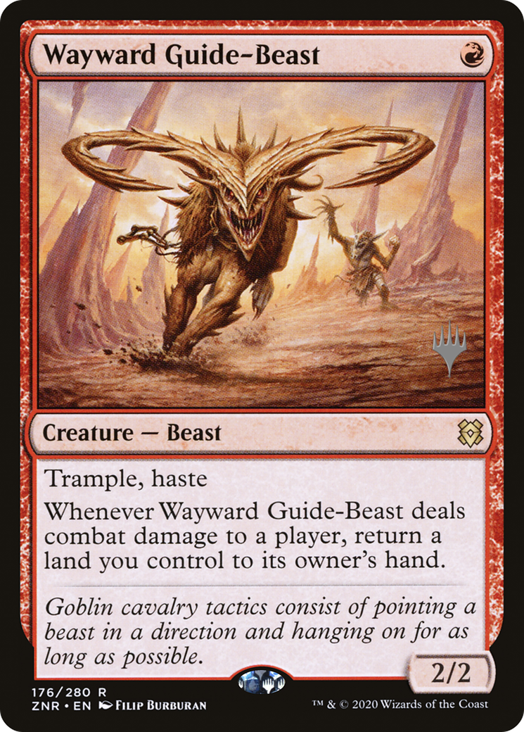 Wayward Guide-Beast (PPZNR-176P) - Zendikar Rising Promos Foil
