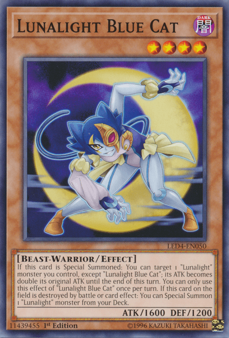 Lunalight Blue Cat [LED4-EN050] Common - Josh's Cards