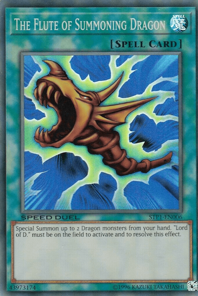 The Flute of Summoning Dragon [STP1-EN006] Super Rare - Josh's Cards