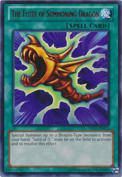 The Flute of Summoning Dragon (Green) [DL17-EN013] Rare - Josh's Cards