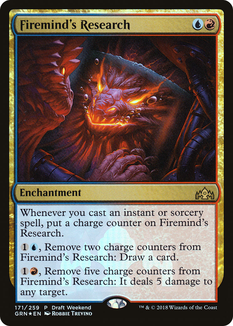 Firemind's Research (LARP-171) - Guilds of Ravnica Promos Foil
