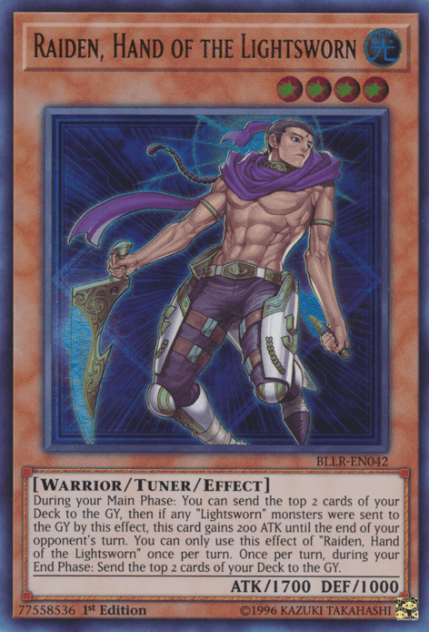 Raiden, Hand of the Lightsworn [BLLR-EN042] Ultra Rare - Josh's Cards