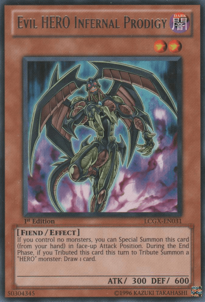 Evil HERO Infernal Prodigy [LCGX-EN031] Rare - Josh's Cards