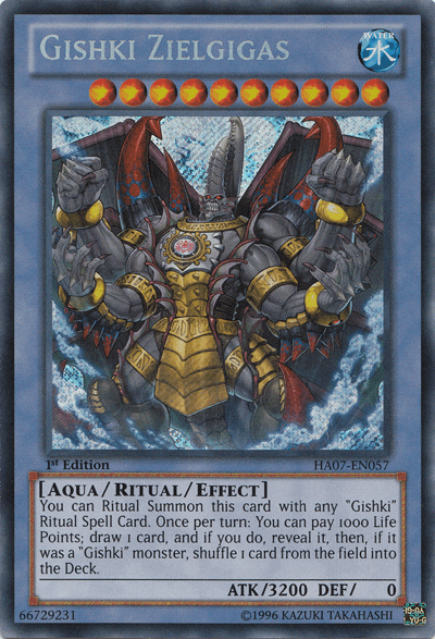 Gishki Zielgigas [HA07-EN057] Secret Rare - Josh's Cards