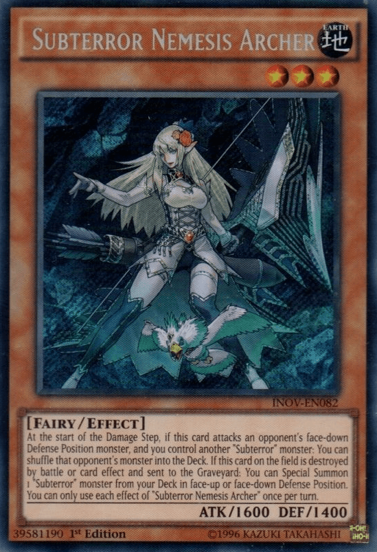 Subterror Nemesis Archer [INOV-EN082] Secret Rare - Josh's Cards