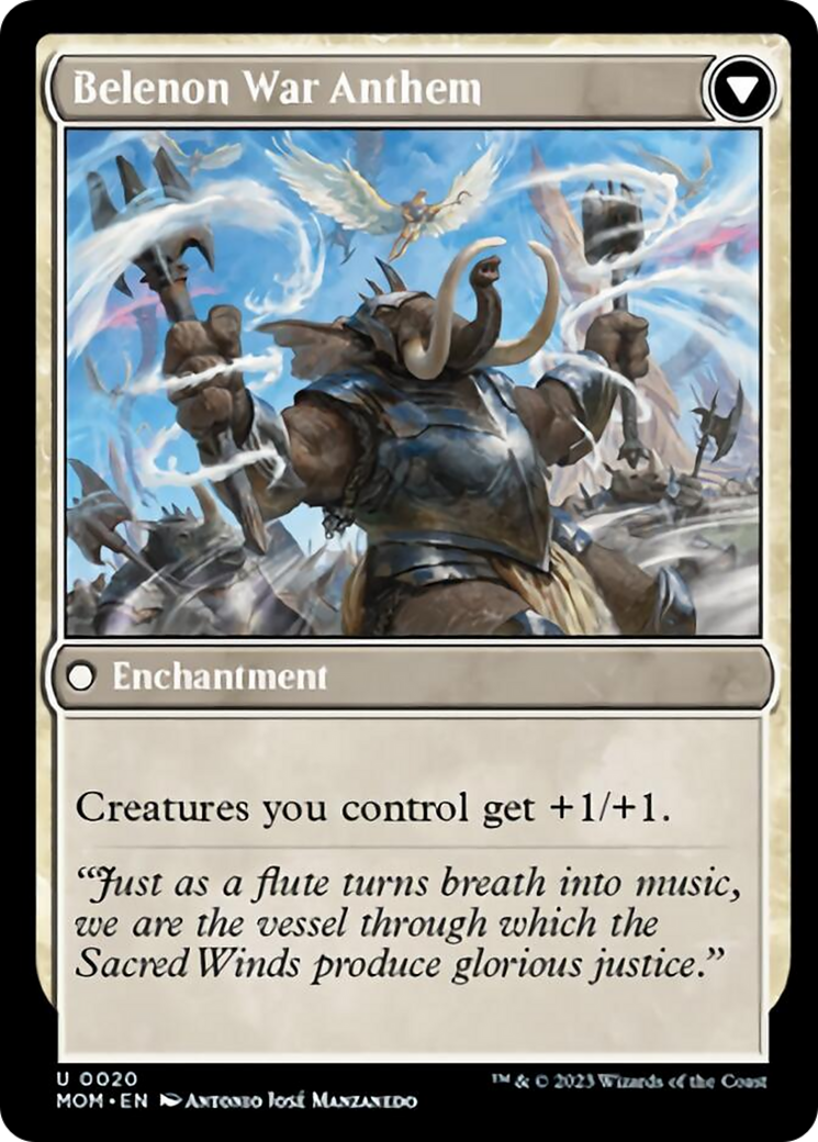 Invasion of Belenon // Belenon War Anthem (MOM-020) - March of the Machine Foil