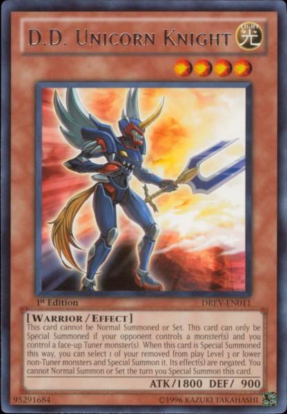 D.D. Unicorn Knight [DREV-EN011] Rare - Josh's Cards