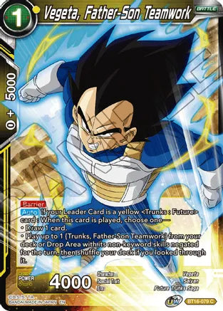 Vegeta, Father-Son Teamwork (BT16-079) [Realm of the Gods] Parallel Foil