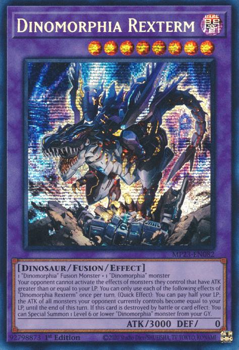 Dinomorphia Rexterm [MP23-EN082] Prismatic Secret Rare - Josh's Cards