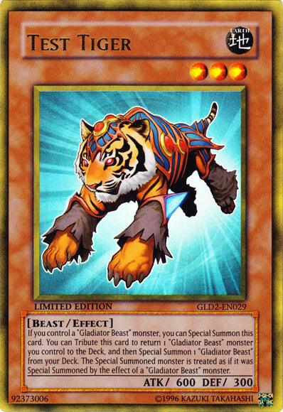 Test Tiger [GLD2-EN029] Ultra Rare - Josh's Cards