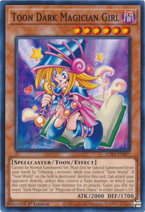 Toon Dark Magician Girl [LDS1-EN057] Common - Josh's Cards