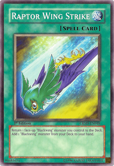 Raptor Wing Strike [CRMS-EN048] Common - Josh's Cards