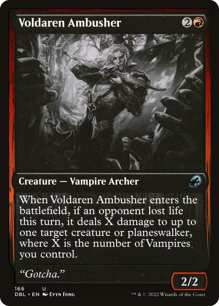 Voldaren Ambusher (DBL-166) - Innistrad: Double Feature Foil