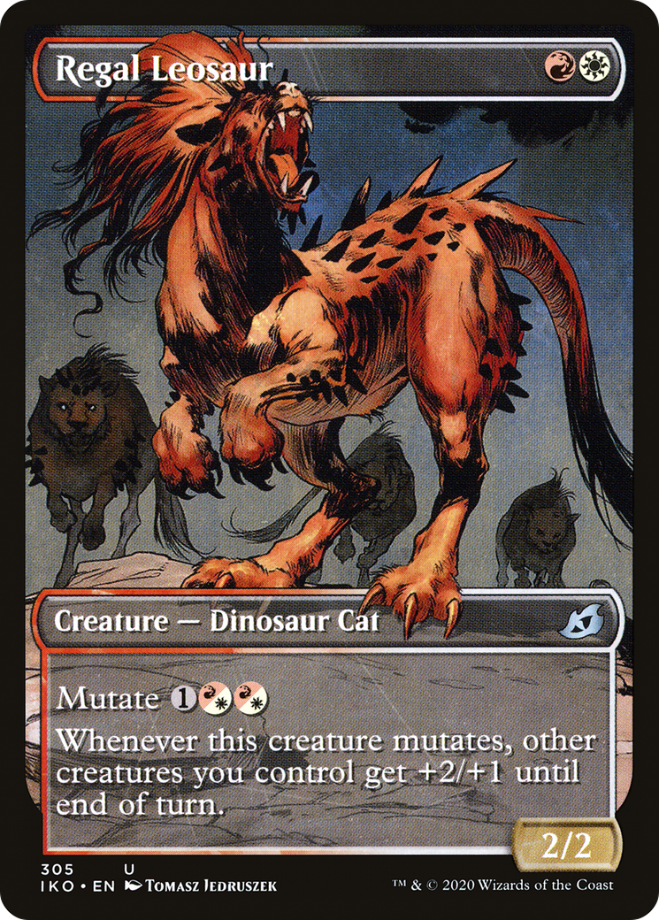 Regal Leosaur (IKO-305) - Ikoria: Lair of Behemoths: (Showcase) Foil