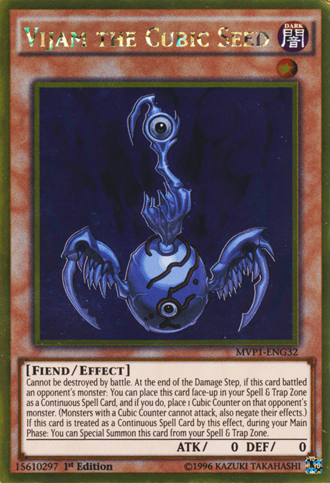 Vijam the Cubic Seed [MVP1-ENG32] Gold Rare - Josh's Cards