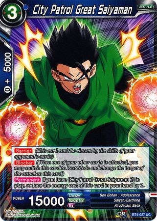 City Patrol Great Saiyaman (BT4-027) [Colossal Warfare] Parallel Foil