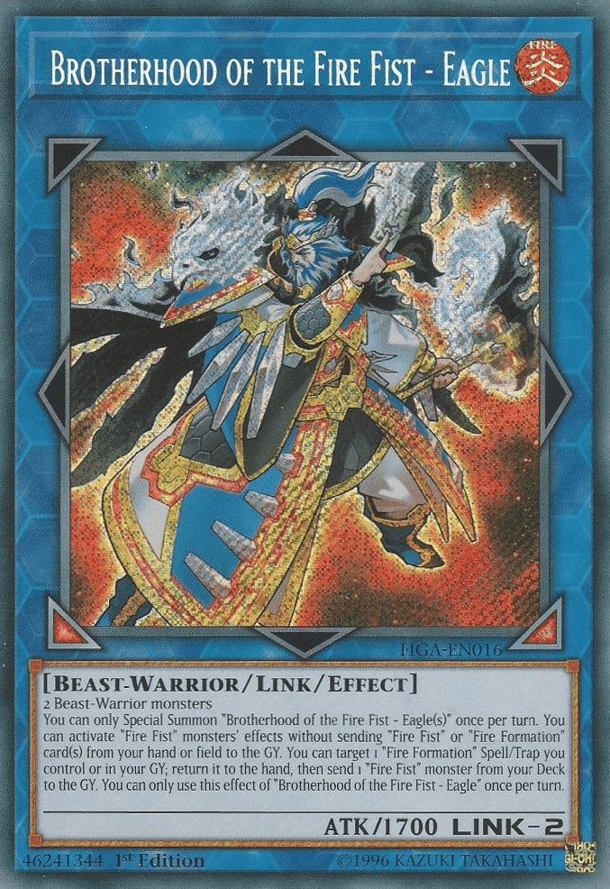Brotherhood of the Fire Fist - Eagle [FIGA-EN016] Secret Rare - Josh's Cards