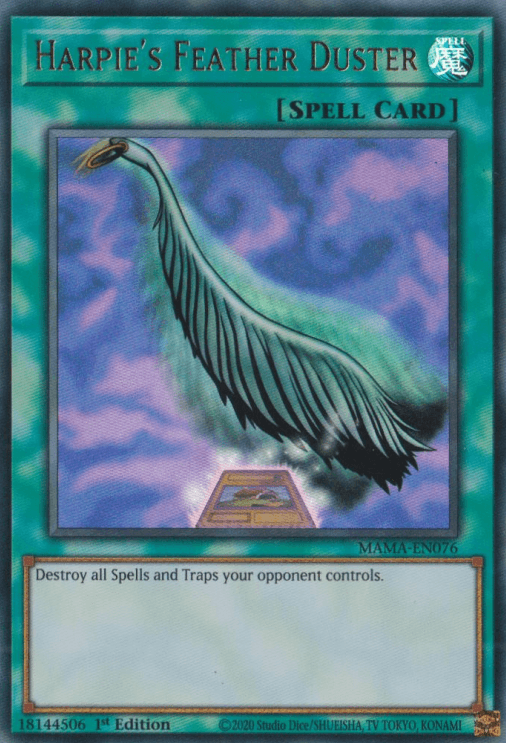 Harpie's Feather Duster [MAMA-EN076] Ultra Rare - Josh's Cards
