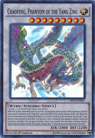 Chaofeng, Phantom of the Yang Zing [CROS-EN047] Super Rare - Josh's Cards