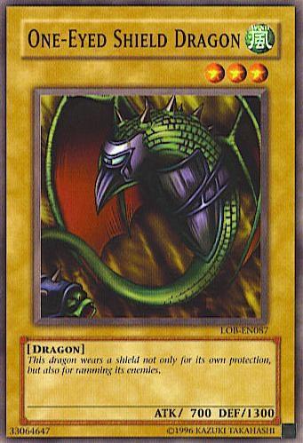 One-Eyed Shield Dragon [LOB-EN087] Common - Josh's Cards