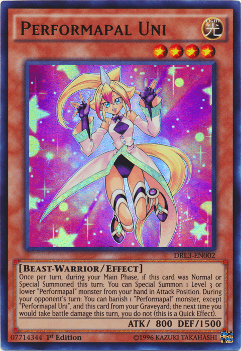 Performapal Uni [DRL3-EN002] Ultra Rare - Josh's Cards