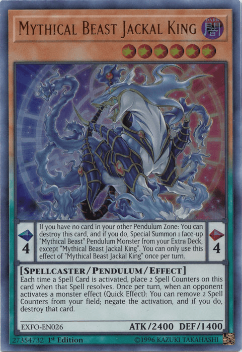 Mythical Beast Jackal King [EXFO-EN026] Ultra Rare - Josh's Cards