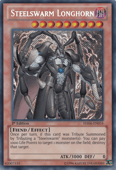 Steelswarm Longhorn [HA06-EN016] Secret Rare - Josh's Cards