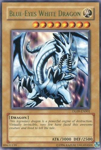 Blue-Eyes White Dragon (Green) [DL09-EN001] Rare - Josh's Cards