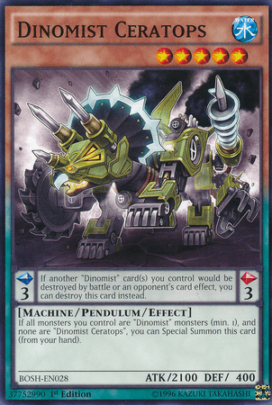 Dinomist Ceratops [BOSH-EN028] Common - Josh's Cards