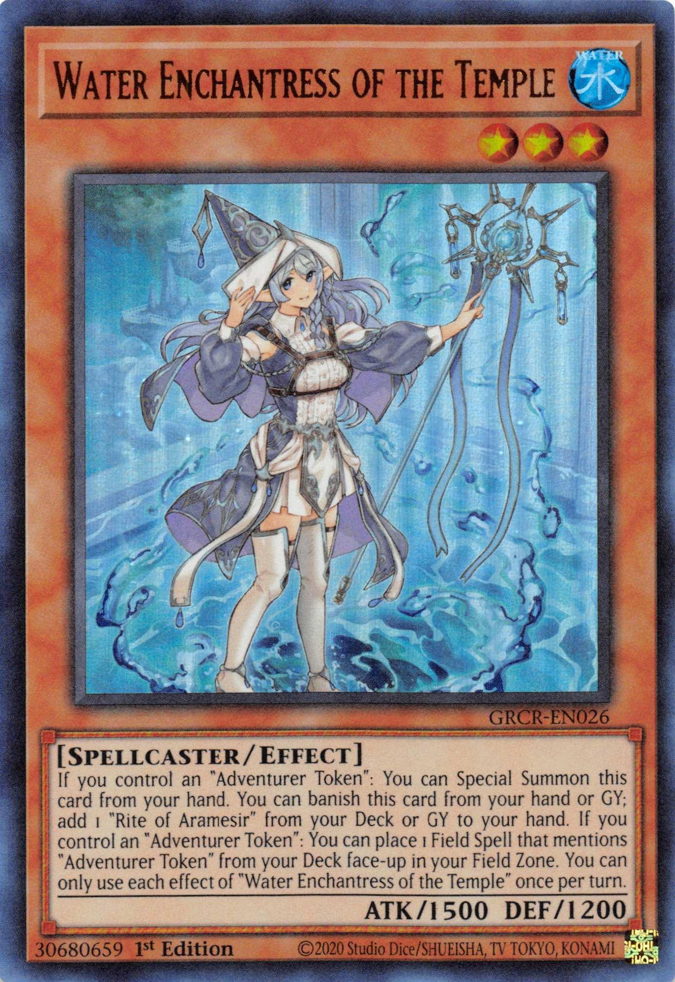 Water Enchantress of the Temple [GRCR-EN026] Ultra Rare - Josh's Cards