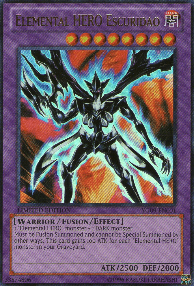 Elemental HERO Escuridao [YG09-EN001] Ultra Rare - Josh's Cards