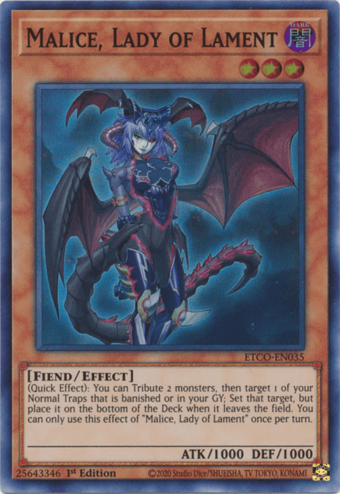 Malice, Lady of Lament [ETCO-EN035] Super Rare - Josh's Cards