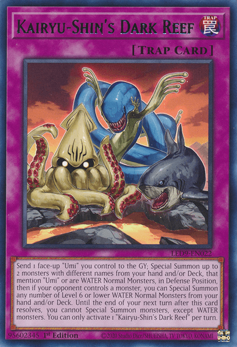 Kairyu-Shin's Dark Reef [LED9-EN022] Rare - Josh's Cards