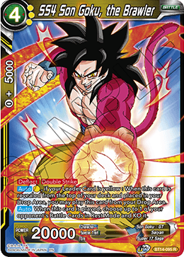 SS4 Son Goku, the Brawler (BT14-095) [Cross Spirits] Parallel Foil