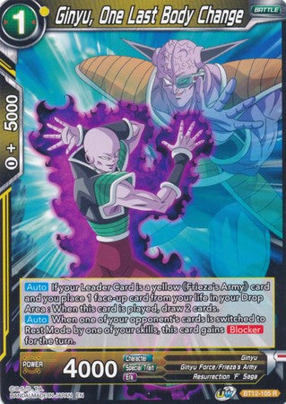 Ginyu, One Last Body Change (BT12-105) [Vicious Rejuvenation] Parallel Foil