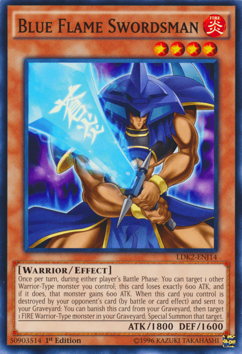 Blue Flame Swordsman [LDK2-ENJ14] Common - Josh's Cards