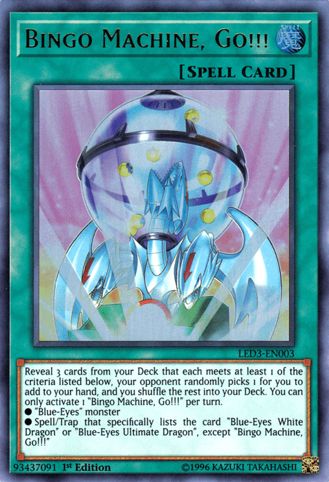 Bingo Machine, Go!!! [LED3-EN003] Ultra Rare - Josh's Cards