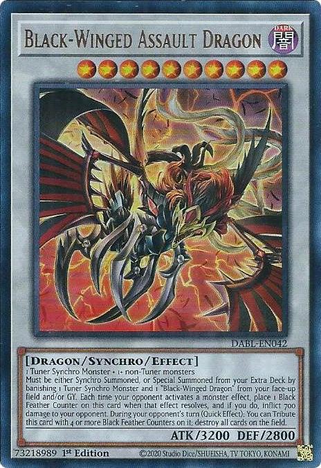 Black-Winged Assault Dragon [DABL-EN042] Ultra Rare - Josh's Cards