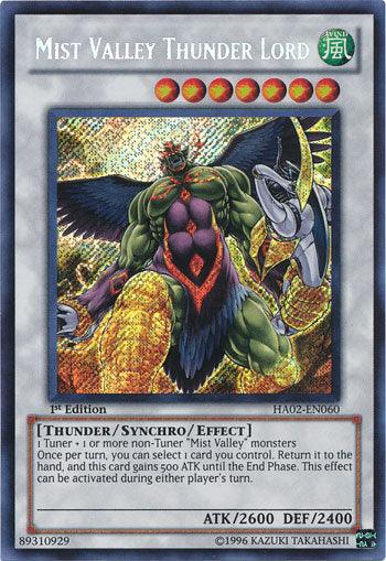 Mist Valley Thunder Lord [HA02-EN060] Secret Rare - Josh's Cards