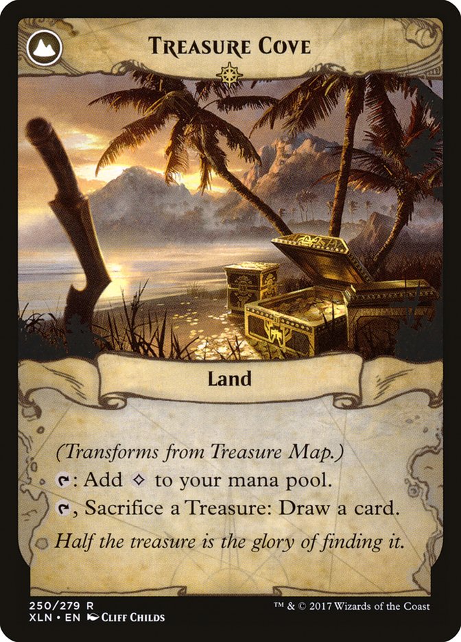 Treasure Map // Treasure Cove (XLN-250) - Ixalan: (compasslanddfc) Foil