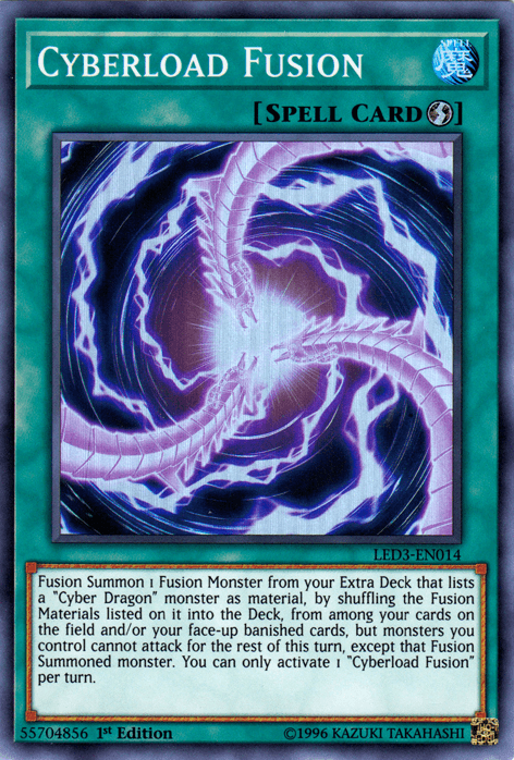 Cyberload Fusion [LED3-EN014] Super Rare - Josh's Cards