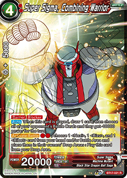 Super Sigma, Combining Warrior (BT17-021) [Ultimate Squad] Parallel Foil